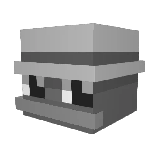 q0__ Minecraft avatar head, 3D render