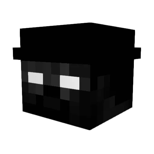 q1d_s Minecraft avatar head, 3D render