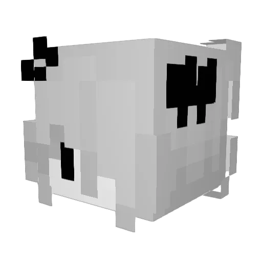 q1nyyy Minecraft avatar head, 3D render