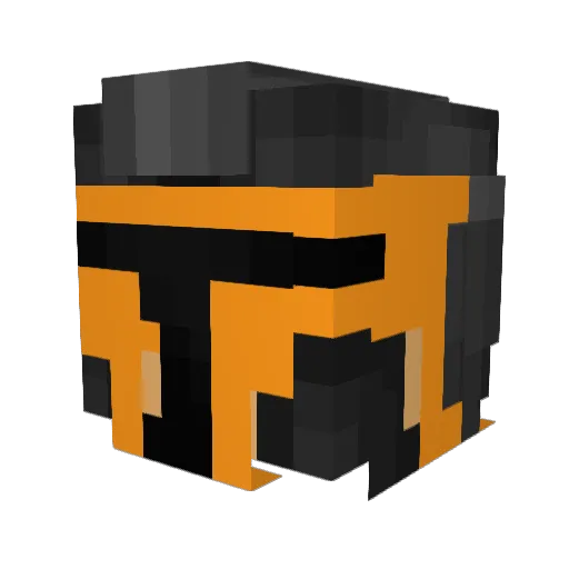 q1un Minecraft avatar head, 3D render