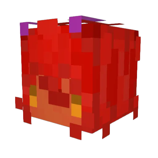q2011 Minecraft avatar head, 3D render