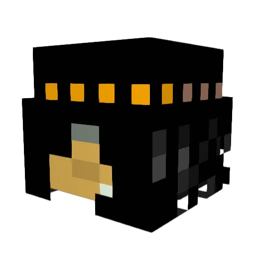q38749ge Minecraft avatar head, 3D render