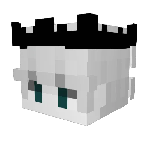q3g Minecraft avatar head, 3D render