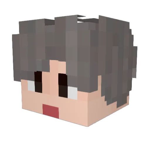 q3qe Minecraft avatar head, 3D render