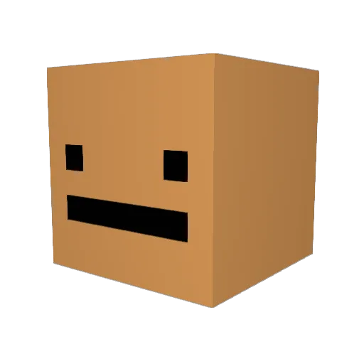 q4UL Minecraft avatar head, 3D render