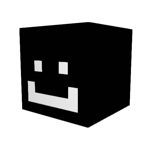 q4bdy Minecraft avatar head, 3D render