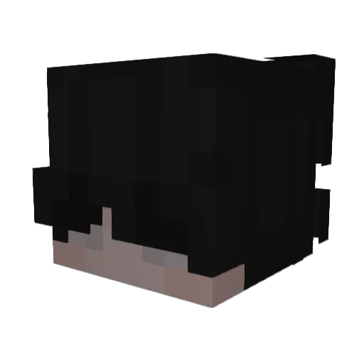 q4xy Minecraft avatar head, 3D render