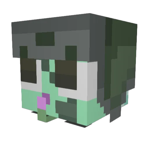 q7xiLF1hhXMMy Minecraft avatar head, 3D render