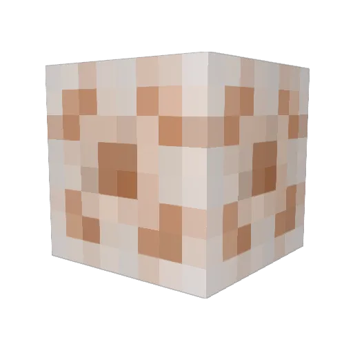 q93x Minecraft avatar head, 3D render