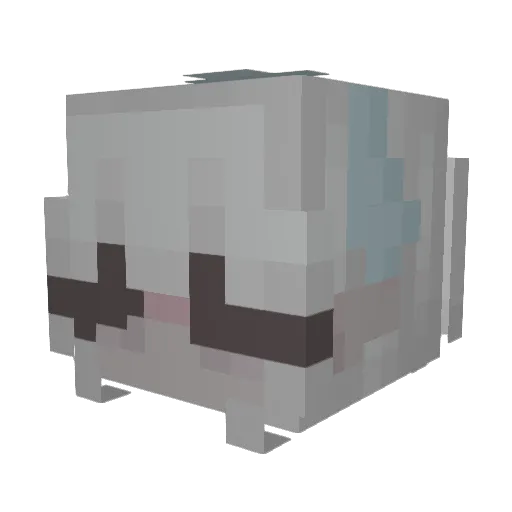 q96d Minecraft avatar head, 3D render