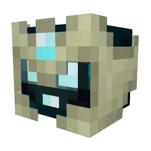 qAWSeder Minecraft avatar head, 3D render