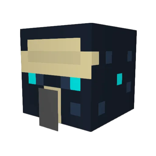 qDaNoob_ Minecraft avatar head, 3D render