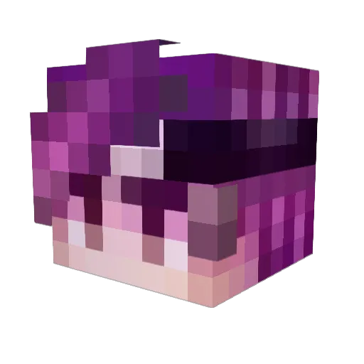 qDarix Minecraft avatar head, 3D render