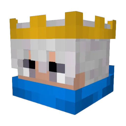 qFinnOG Minecraft avatar head, 3D render