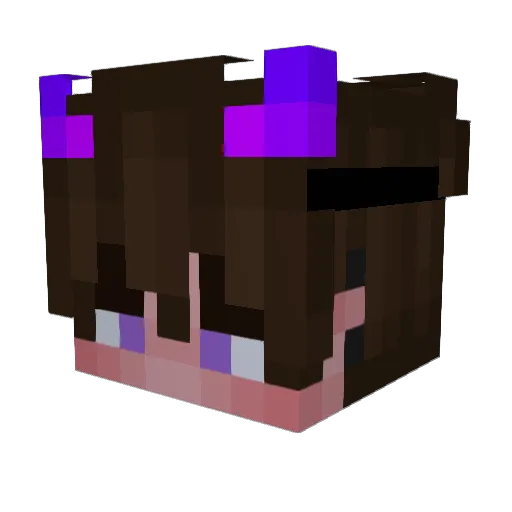 qFixSIde Minecraft avatar head, 3D render
