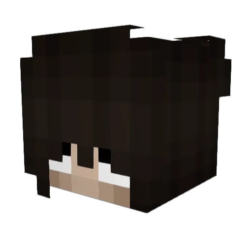 qJulia Minecraft avatar head, 3D render