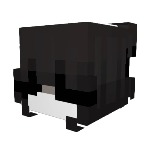 qKah Minecraft avatar head, 3D render