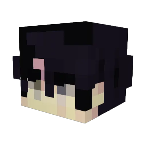 qKareem Minecraft avatar head, 3D render