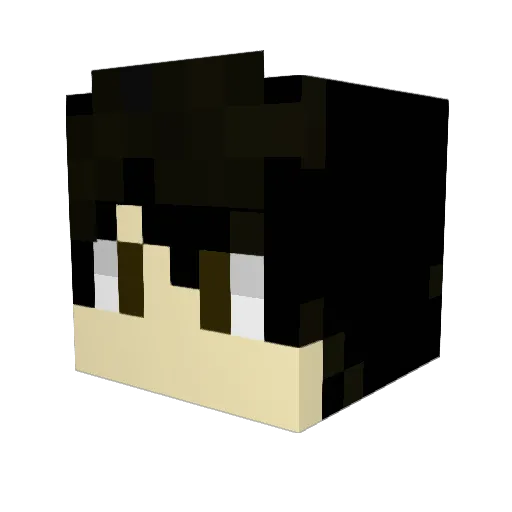 qKeralis Minecraft avatar head, 3D render