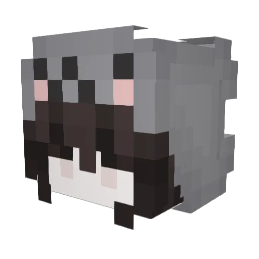 qKhoi Minecraft avatar head, 3D render