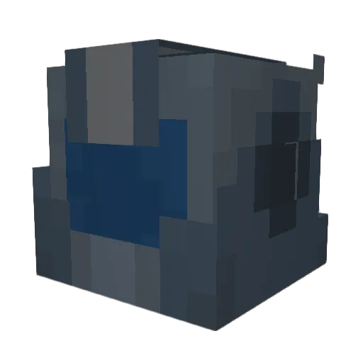 qLLuna Minecraft avatar head, 3D render
