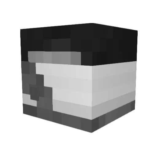 qLostt Minecraft avatar head, 3D render