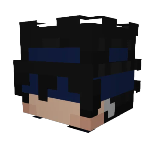 qMarwan Minecraft avatar head, 3D render