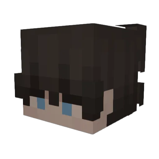 qMistyy Minecraft avatar head, 3D render