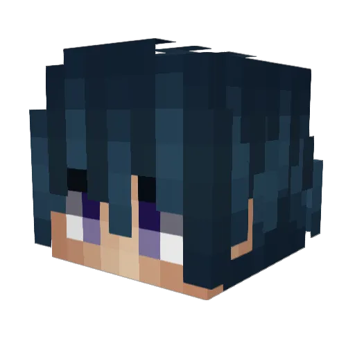 qNevek Minecraft avatar head, 3D render