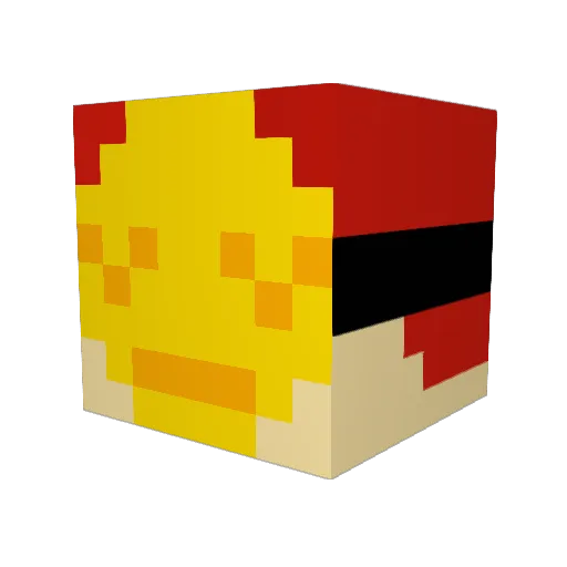 qOssMy Minecraft avatar head, 3D render