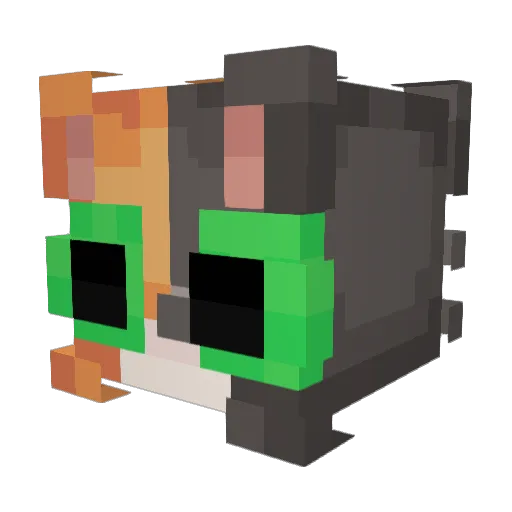 qPromedio Minecraft avatar head, 3D render