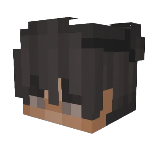 qReadyToDie Minecraft avatar head, 3D render
