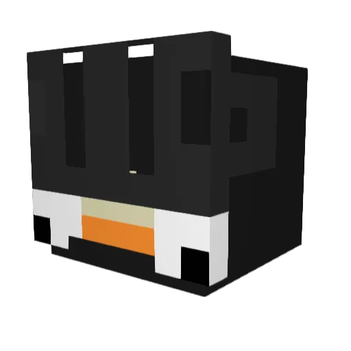 qRenji Minecraft avatar head, 3D render