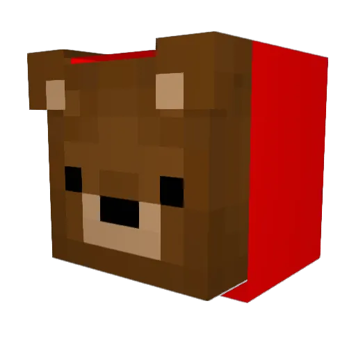 qRezQizy Minecraft avatar head, 3D render