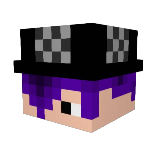 qRiftied Minecraft avatar head, 3D render