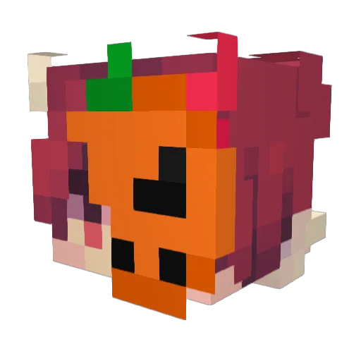 qSaintz Minecraft avatar head, 3D render
