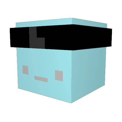 qSammy Minecraft avatar head, 3D render