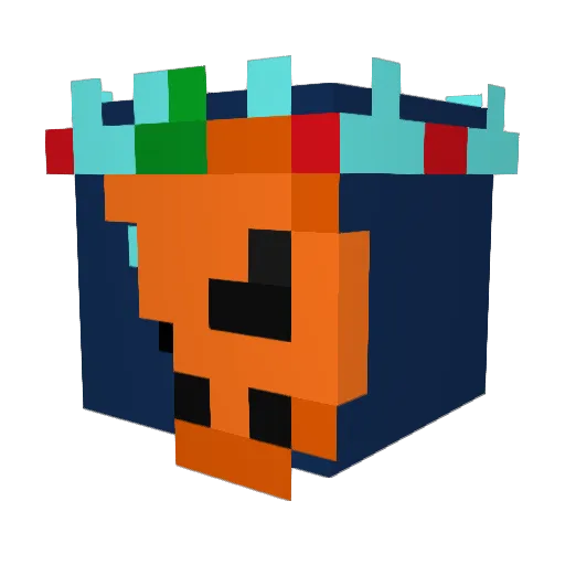 qSpot Minecraft avatar head, 3D render