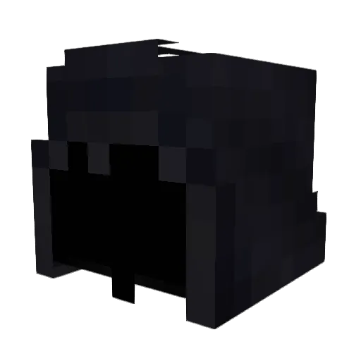 qTMG Minecraft avatar head, 3D render