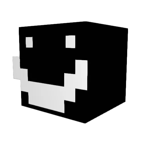 qTheFounder Minecraft avatar head, 3D render