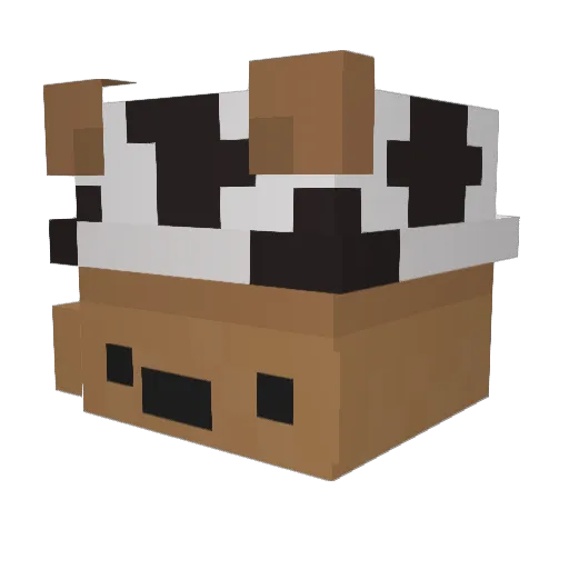 qTxddy Minecraft avatar head, 3D render
