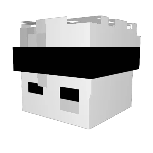 qYoungGJ Minecraft avatar head, 3D render