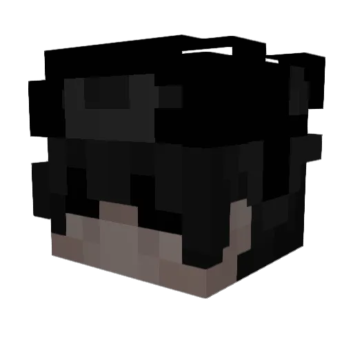 qZappy Minecraft avatar head, 3D render
