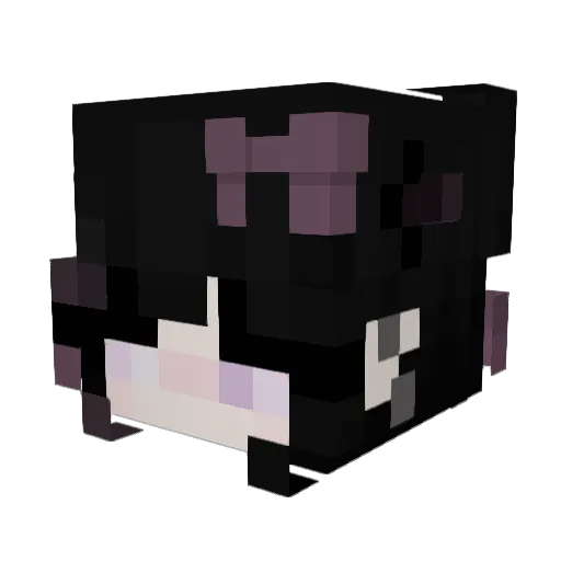 q_vp Minecraft avatar head, 3D render