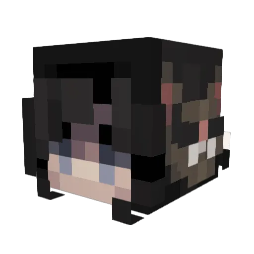 q_w3rtys Minecraft avatar head, 3D render