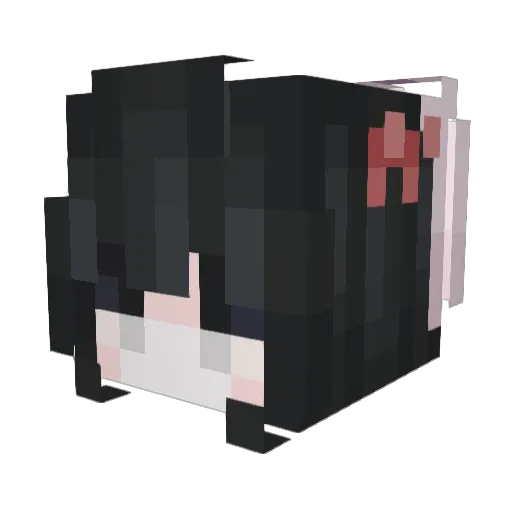 qaf Minecraft avatar head, 3D render