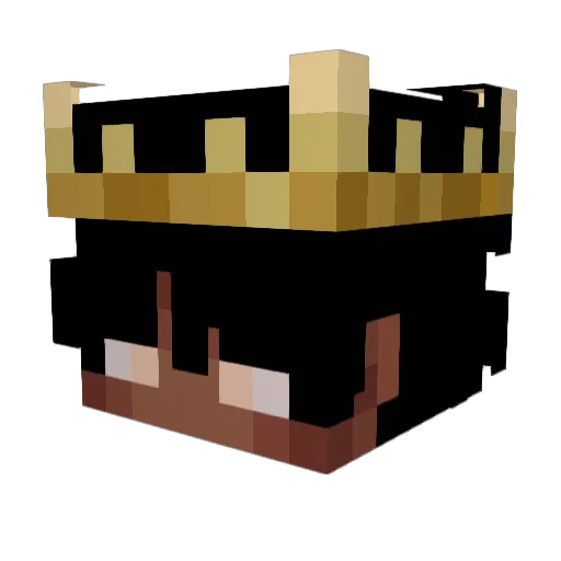 qaliss Minecraft avatar head, 3D render