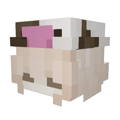 qaq1267 Minecraft avatar head, 3D render