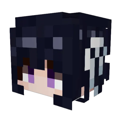 qaq_486 Minecraft avatar head, 3D render