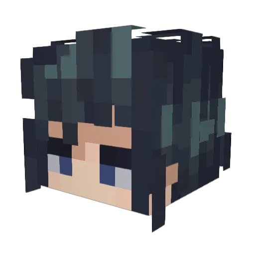 qarabox Minecraft avatar head, 3D render
